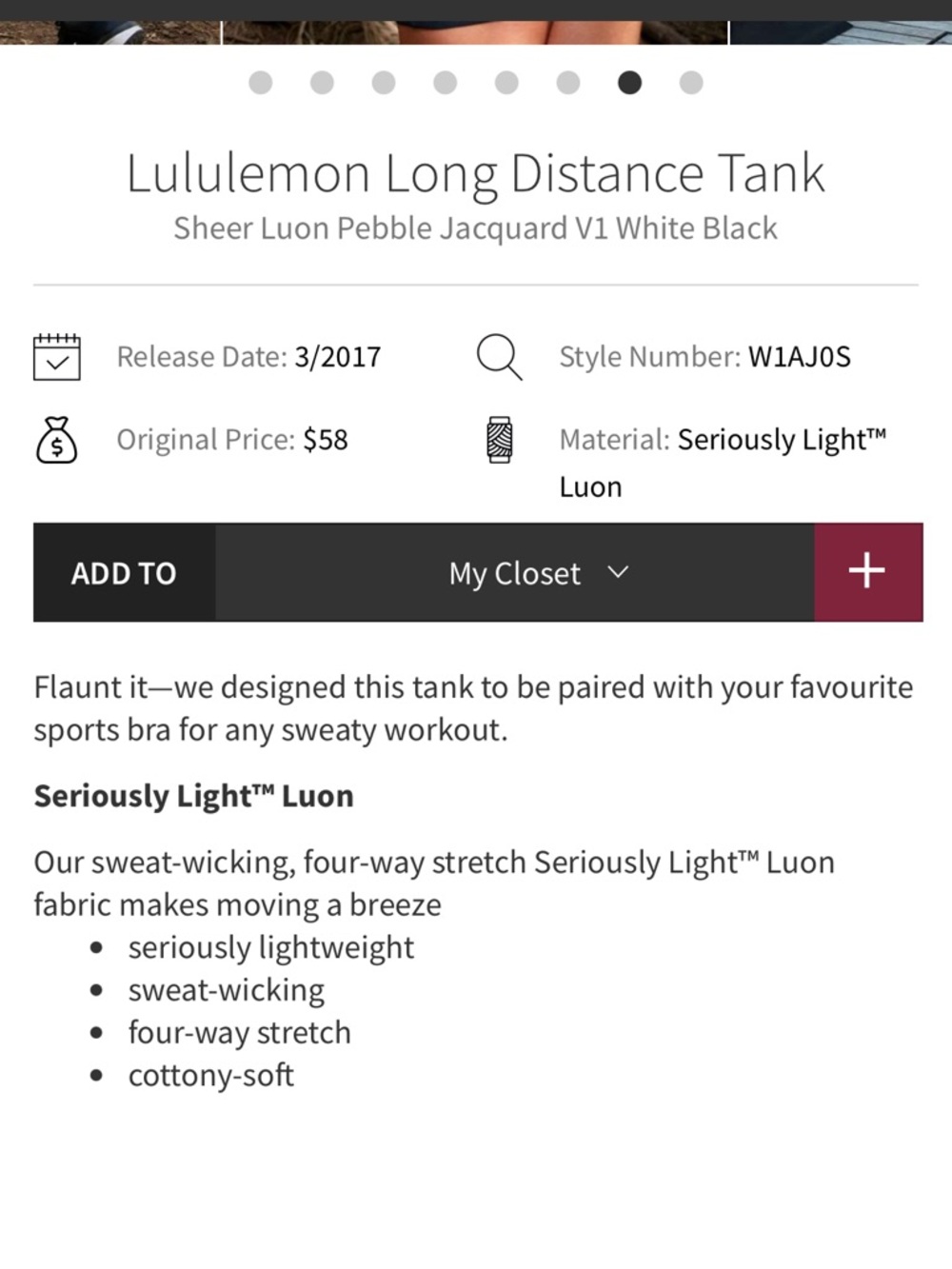 LULULEMON Tank - Picture 5 of 7